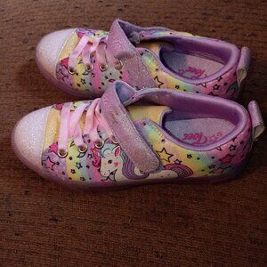 Skechers Twinkle Toes: Twinkle Sparks Ice girls size 13 Unicorn Burst sneakers.